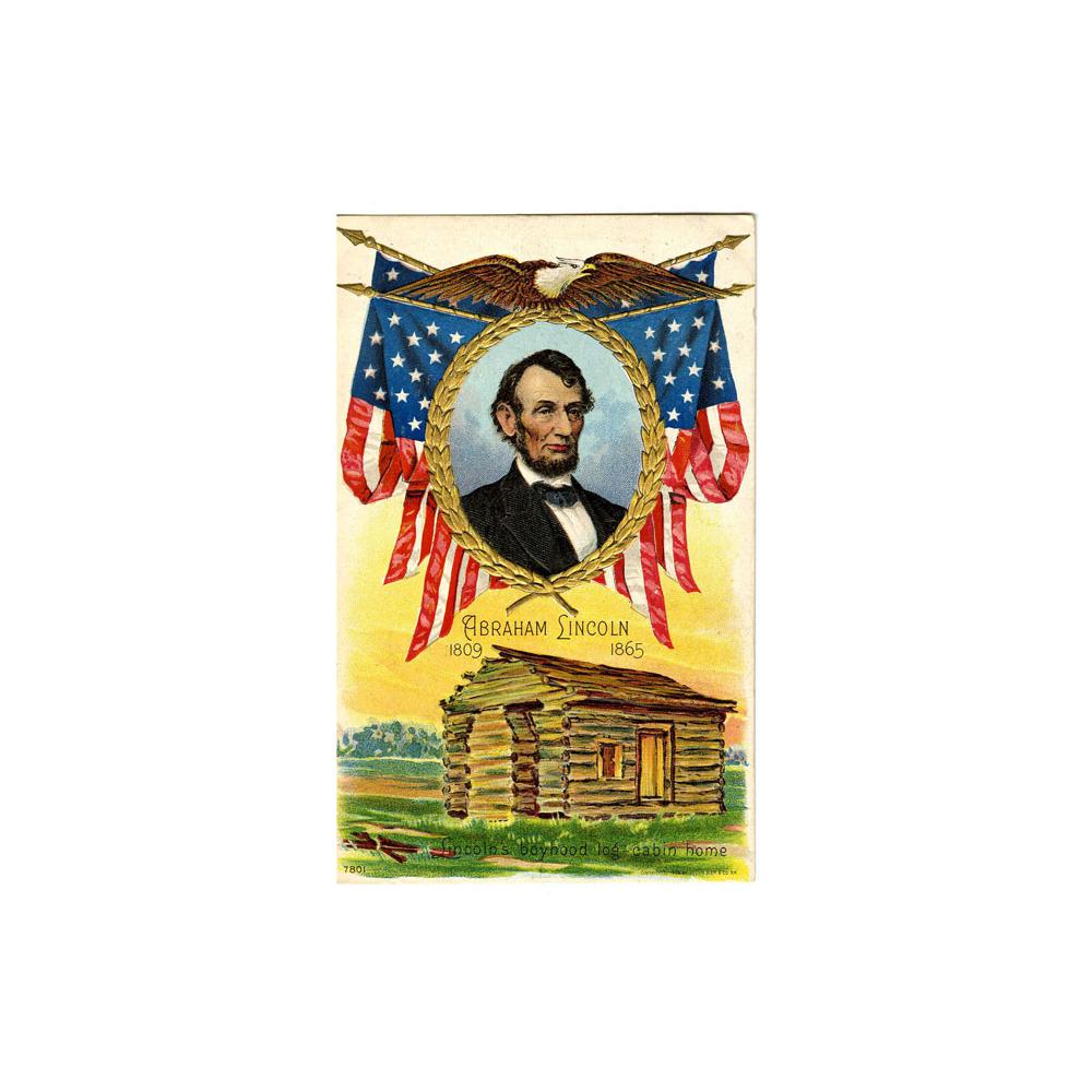 Image: Color postcard of Abraham Lincoln