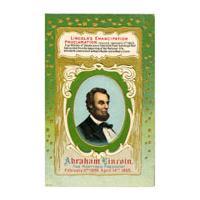 Image: Color postcard of Abraham Lincoln