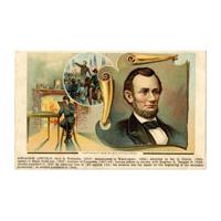 Image: Color postcard of Abraham Lincoln