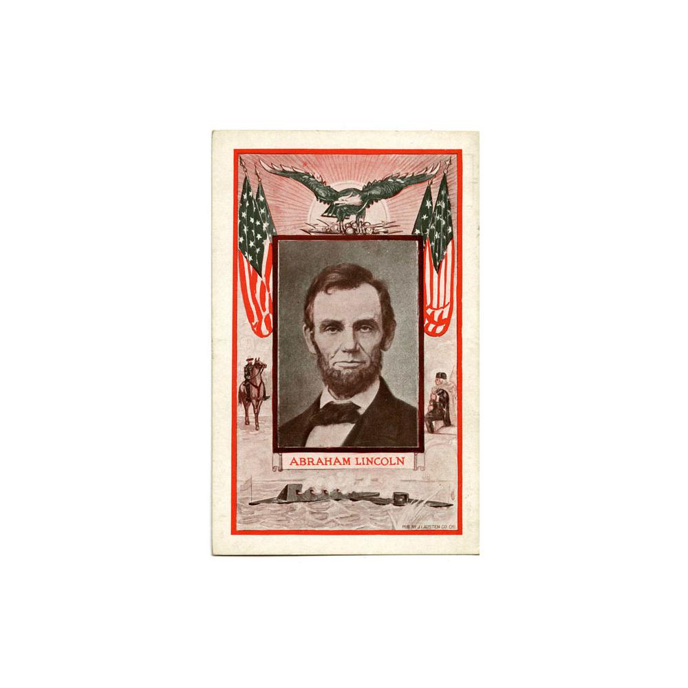 Image: Color postcard of Abraham Lincoln