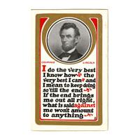 Image: Color postcard of Abraham Lincoln