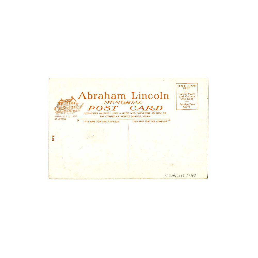 Image: Color postcard of Abraham Lincoln