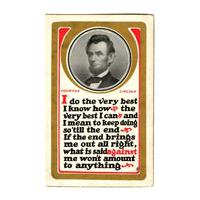 Image: Color postcard of Abraham Lincoln