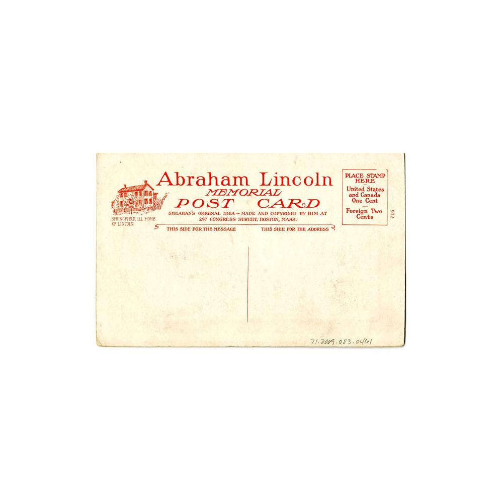 Image: Color postcard of Abraham Lincoln