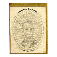 Image: Emancipations Proklamation Lincoln Portrait