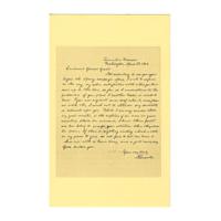 Image: Letter from President Lincoln to General Grant, April 30, 1864