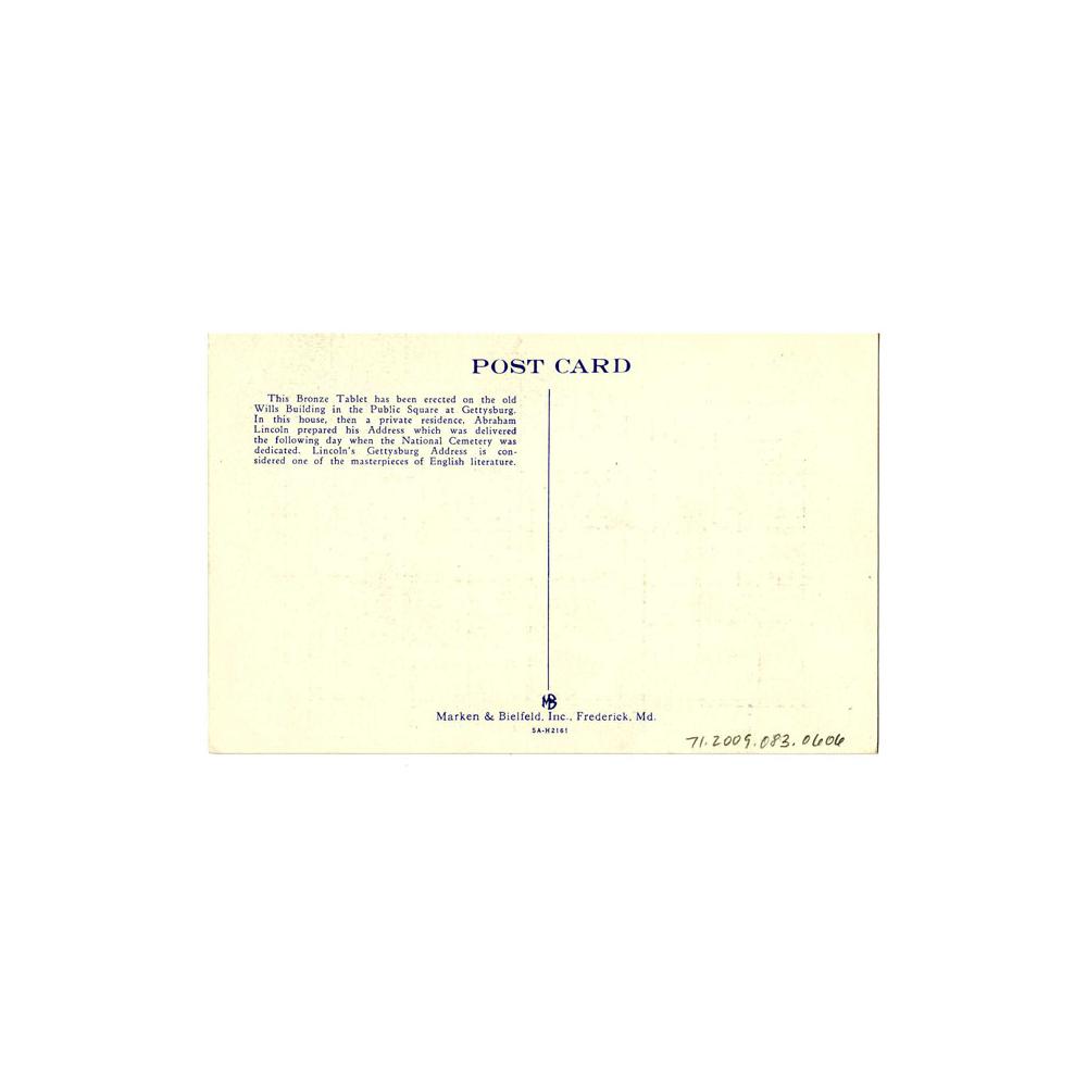 Image: Souvenir from Gettysburg, America's Greatest Shrine