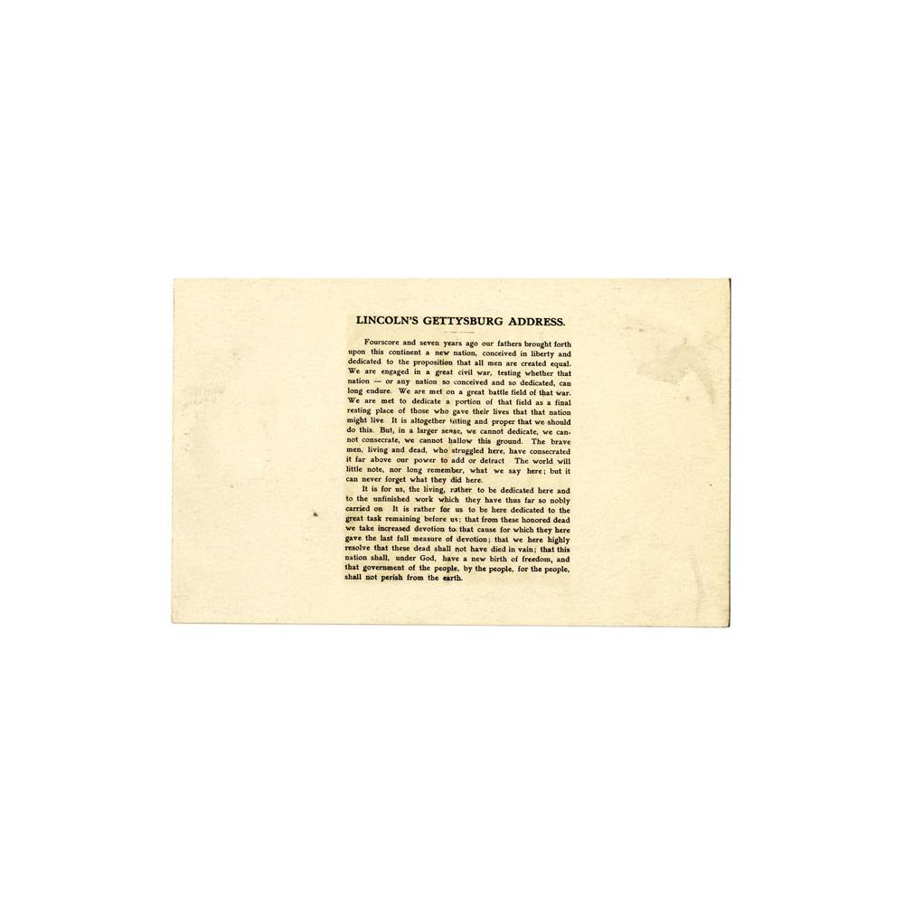 Image: Lincoln's Gettysburg Address