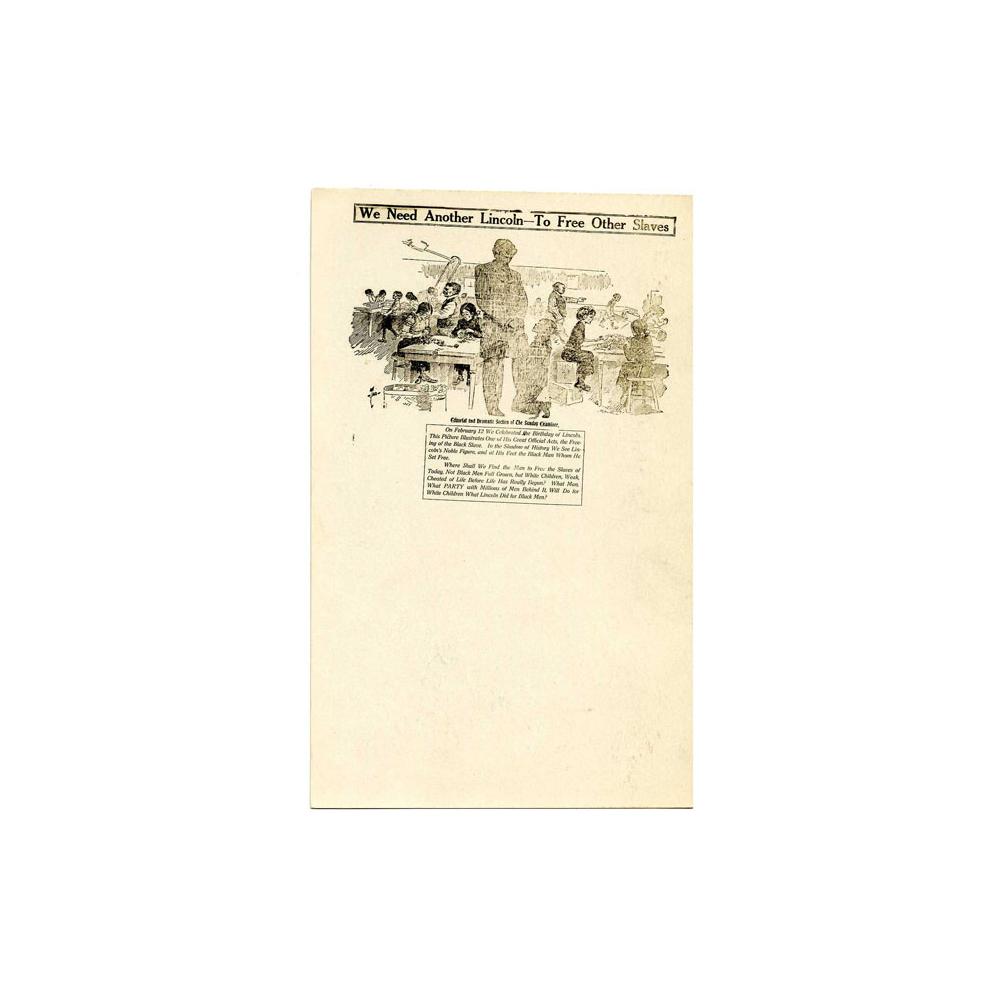 Image: We Need Another Lincoln to Free Other Slaves