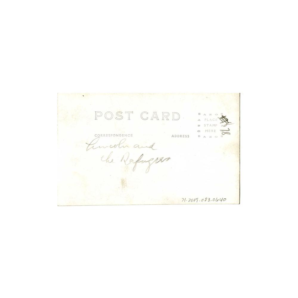 Image: Lincoln and the Refugees