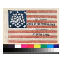 Image: Breckinridge and Lane campaign flag