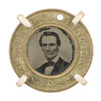 Image: Abraham Lincoln 1860 campaign button