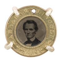Image: Abraham Lincoln 1860 campaign button