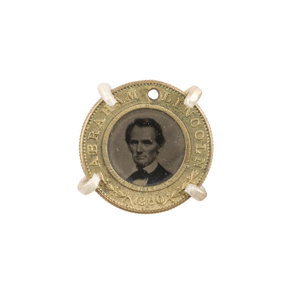 Image: Abraham Lincoln 1860 campaign button