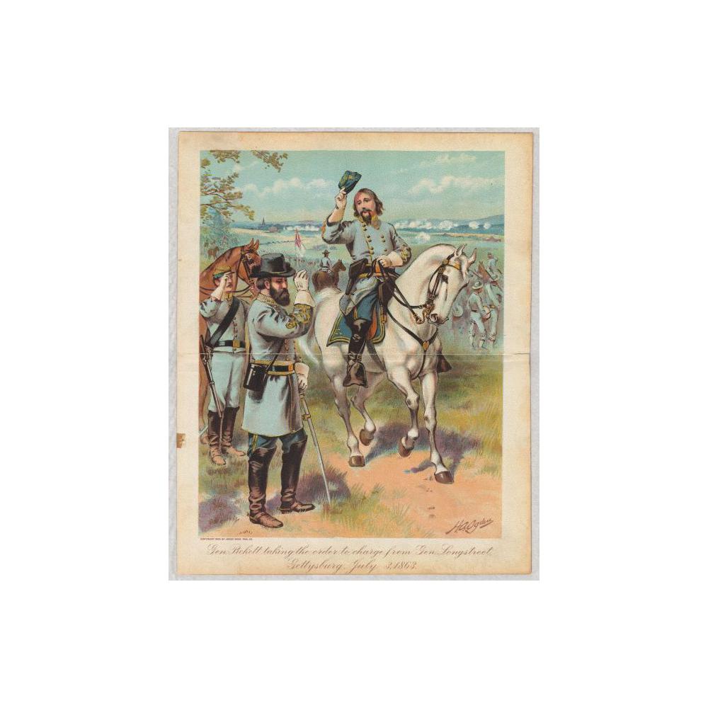 Image: Gen. Pickett Taking the Order to Charge from Gen. Longstreet