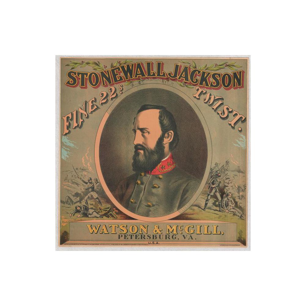 Image: Stonewall Jackson tobacco label