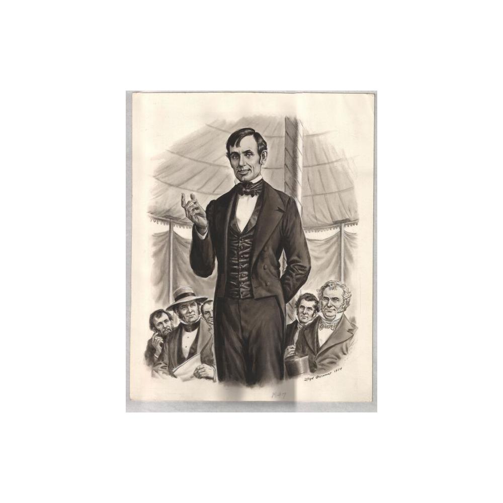 Image: Young Lincoln Giving A Public Speech