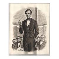 Image: Young Lincoln Giving A Public Speech