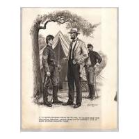 Image: Lincoln Chatting with Guard Soldier