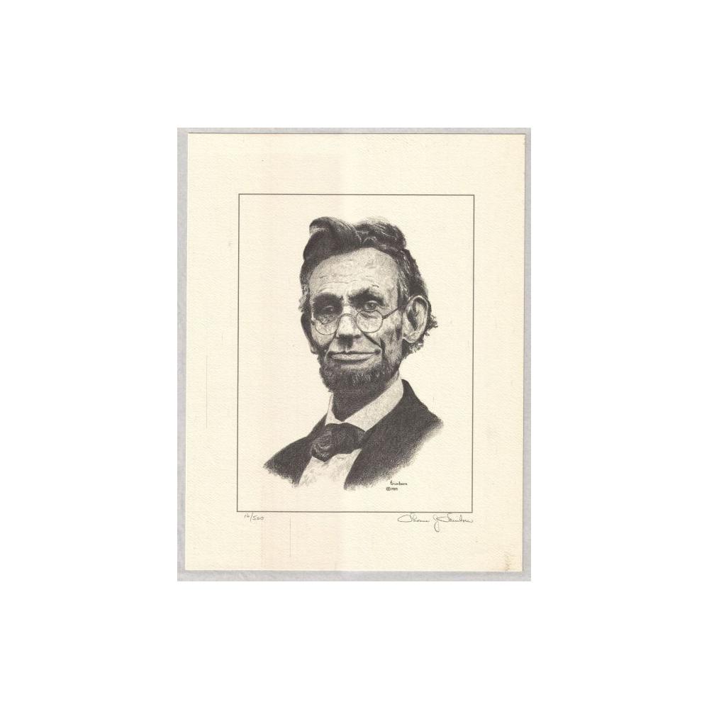 Image: Portrait of Lincoln Wearing Glasses