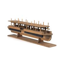 Image: Facsimile of Abraham Lincoln's patent model to buoy vessels over shoals