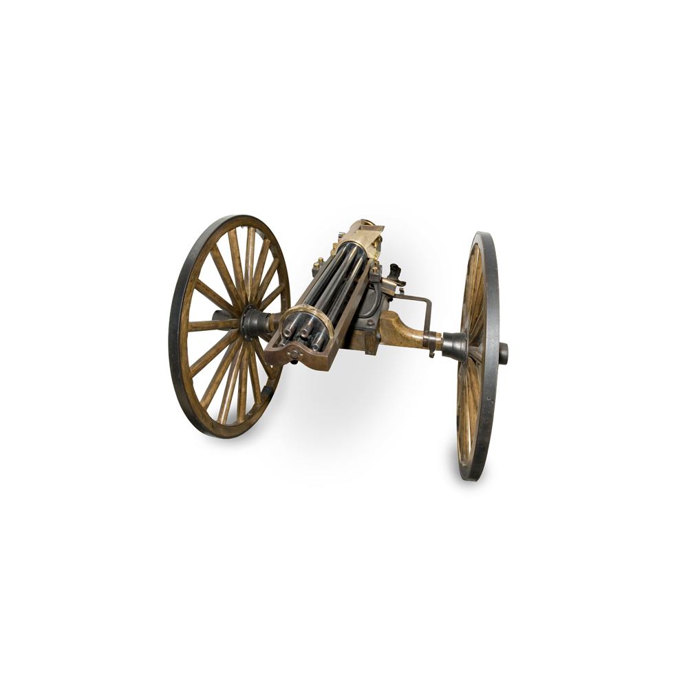 Image: scale model of a Gatling gun