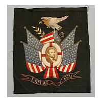 Image: E Pluribus Unum Lincoln textile