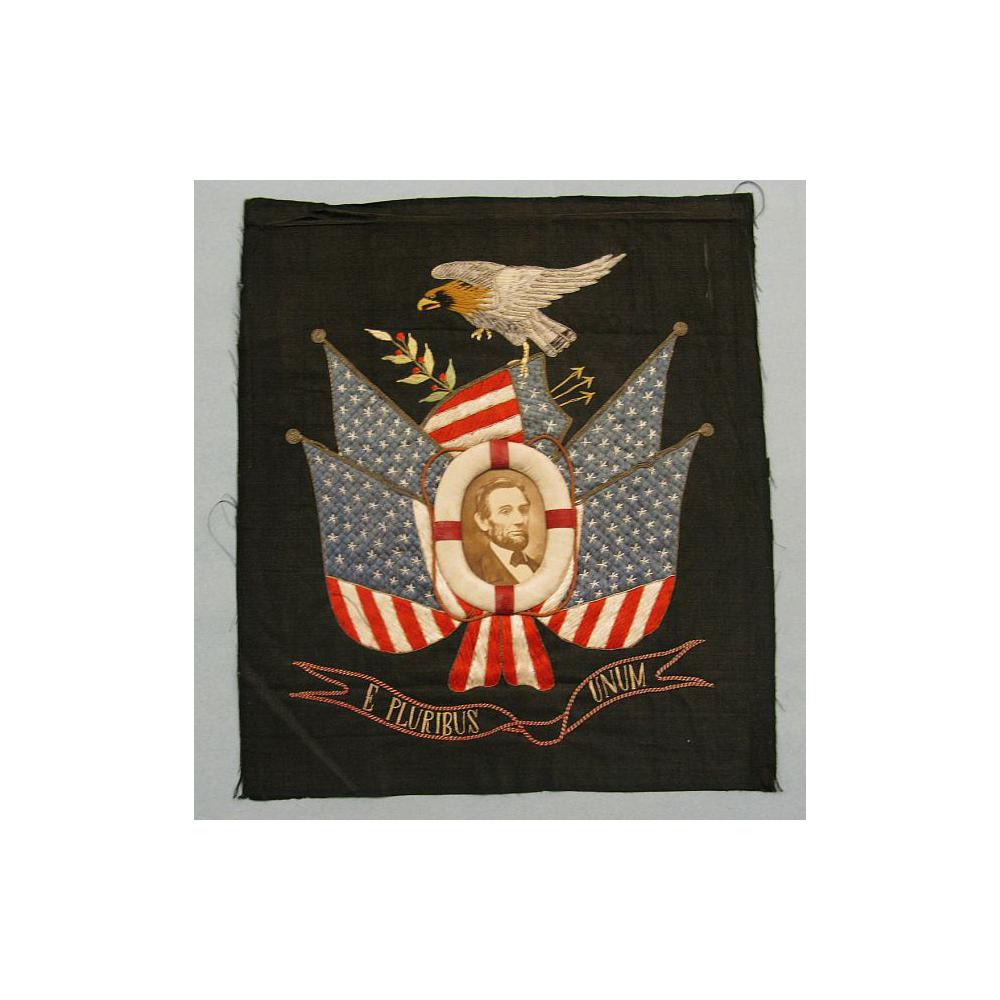 Image: E Pluribus Unum Lincoln textile