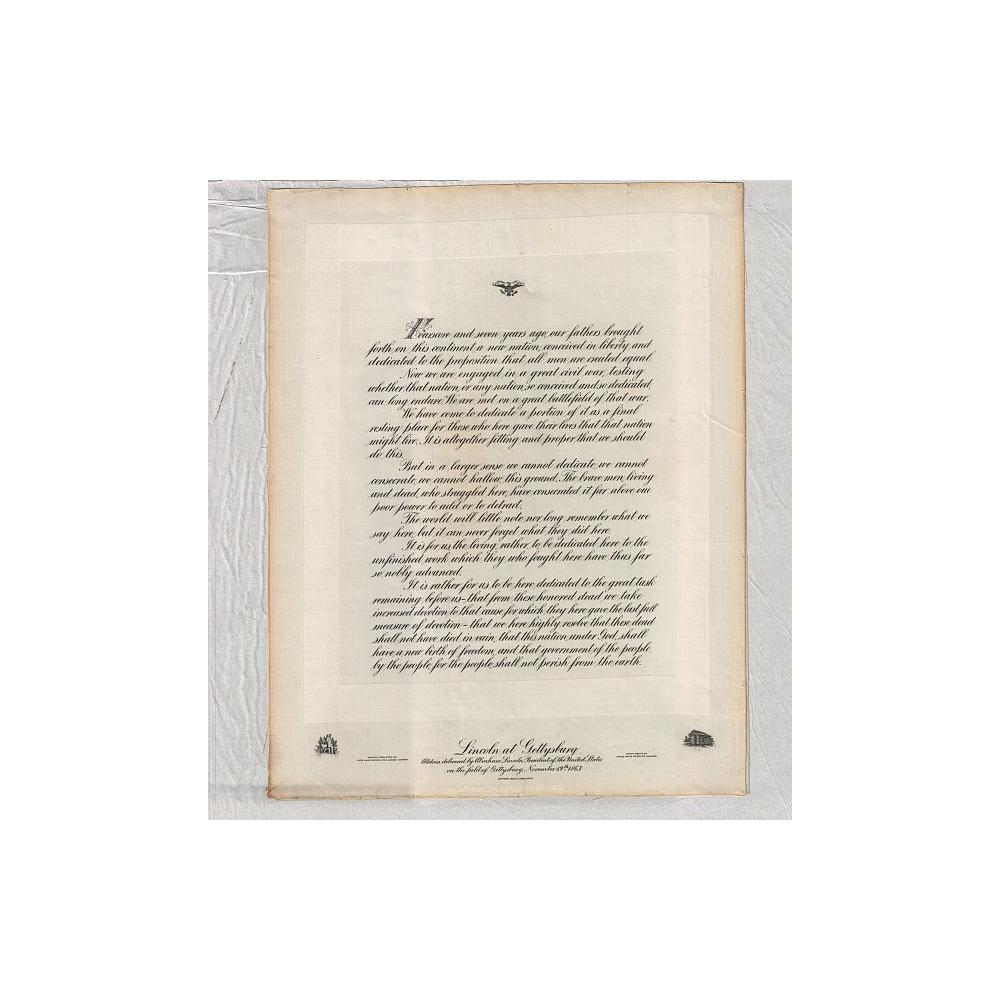 Image: Cloth Replica of the Gettysburg Address