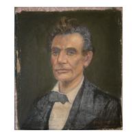 Image: Oil painting of a Young Abraham Lincoln