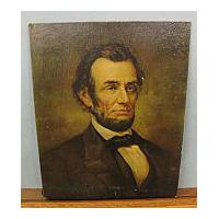 Image: An Oil Portrait of Abraham Lincoln