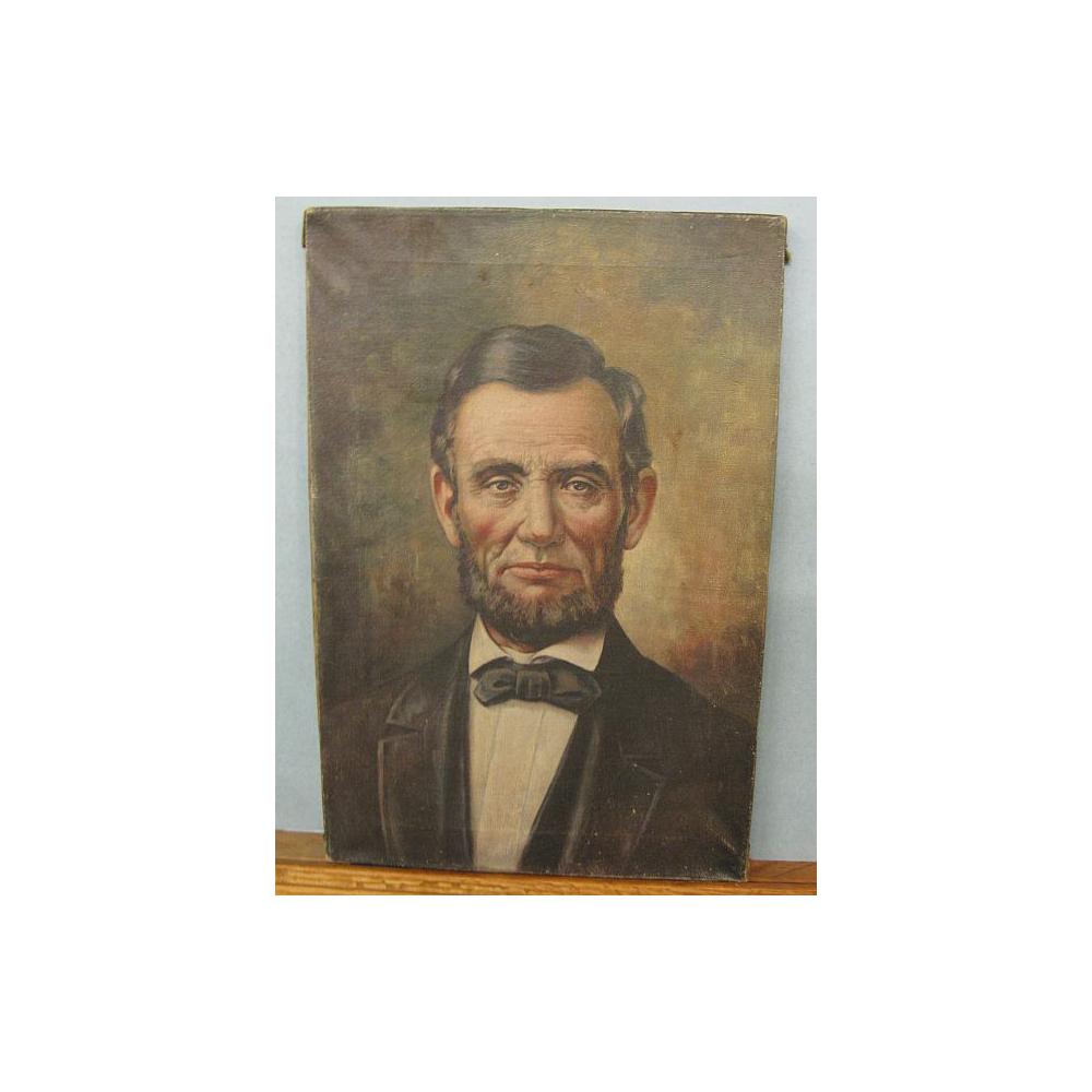Image: An Oil Painting of a Middle Aged Lincoln