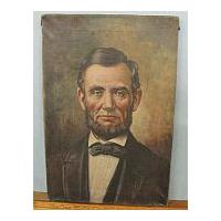 Image: An Oil Painting of a Middle Aged Lincoln