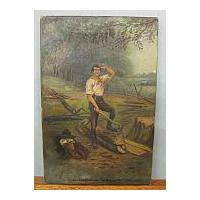 Image: Abraham Lincoln as "The Rail-Splitter"