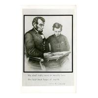 Image: President Lincoln and Tad