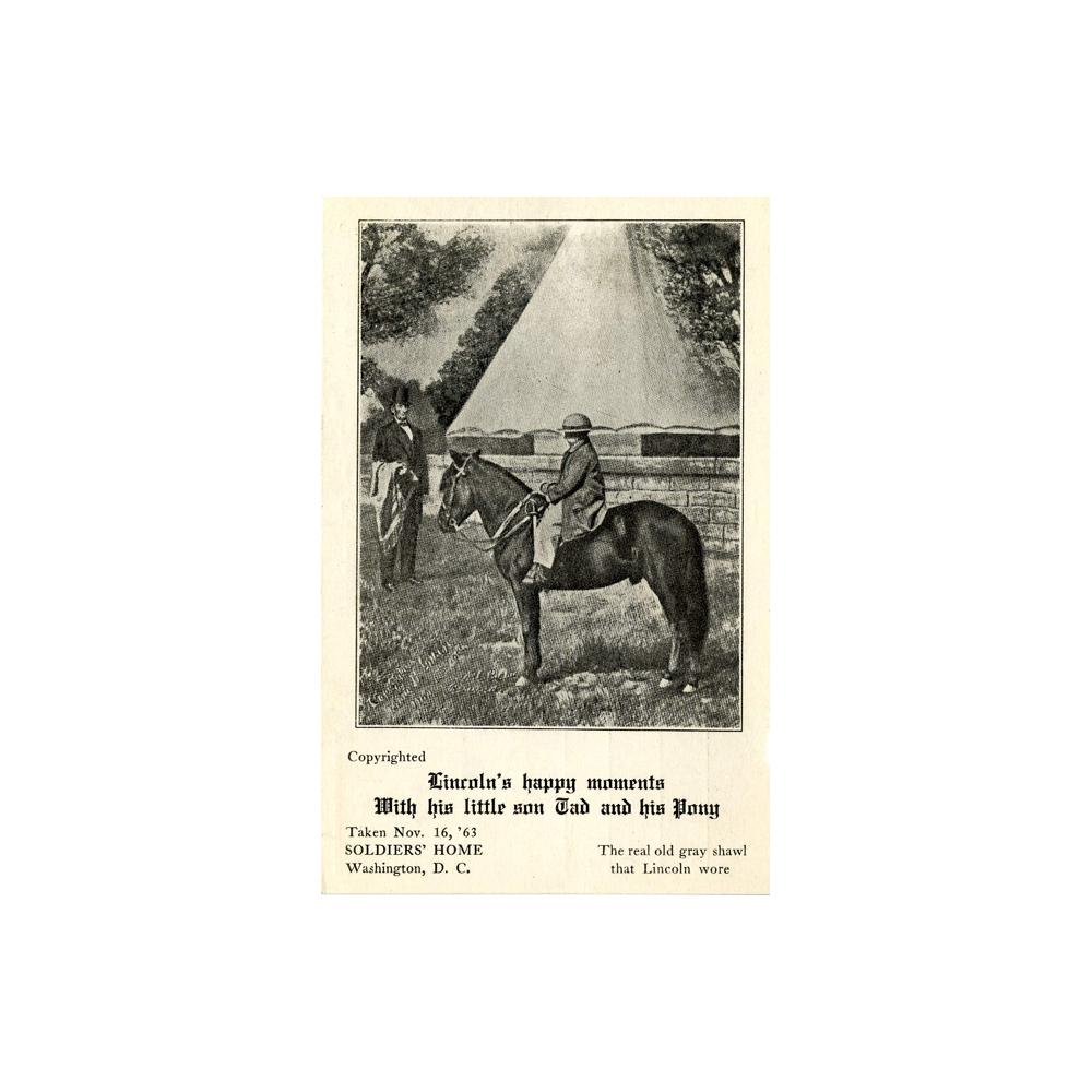 Image: Lincoln's Happy Moments with His Little Son Tad and His Pony