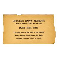 Image: Lincoln's Happy Moments with His Little Son Tad and His Pony envelope