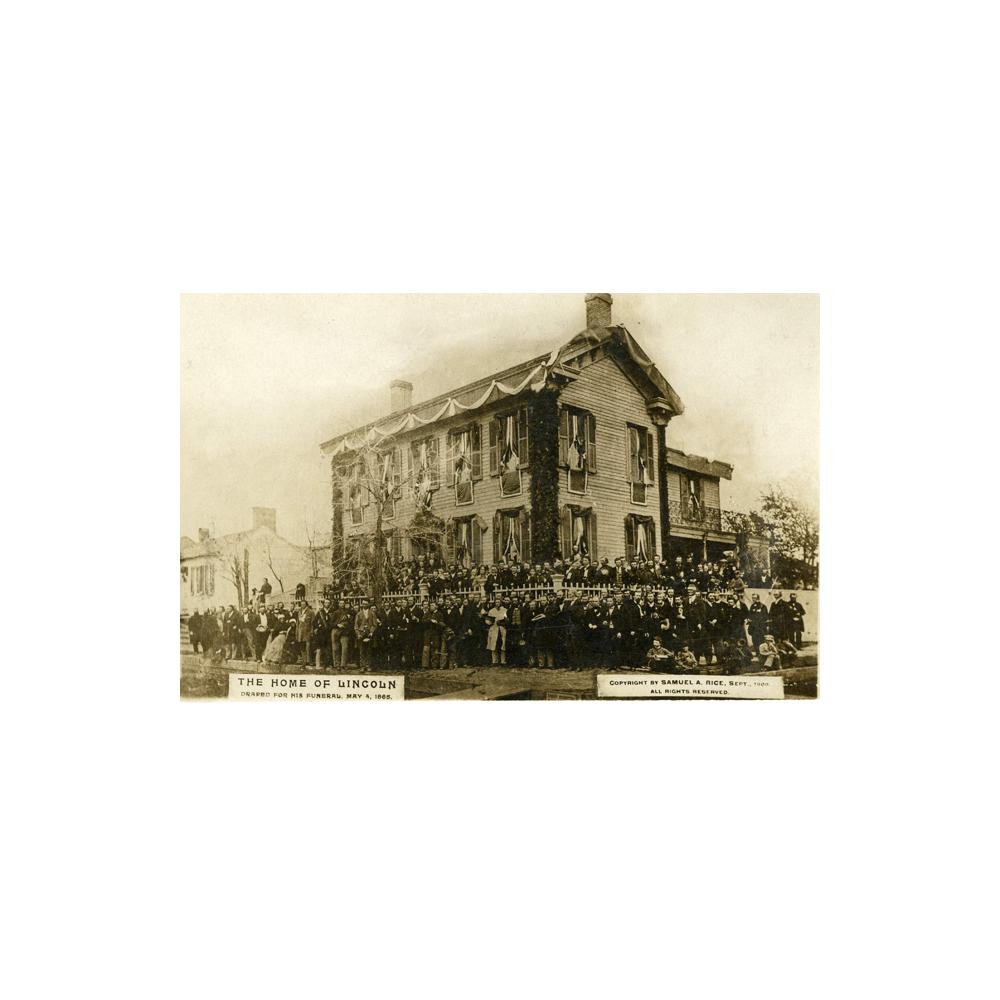 Image: Lincoln Family Home Draped in Mourning