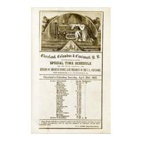 Image: Timetable for Lincoln Funeral Train