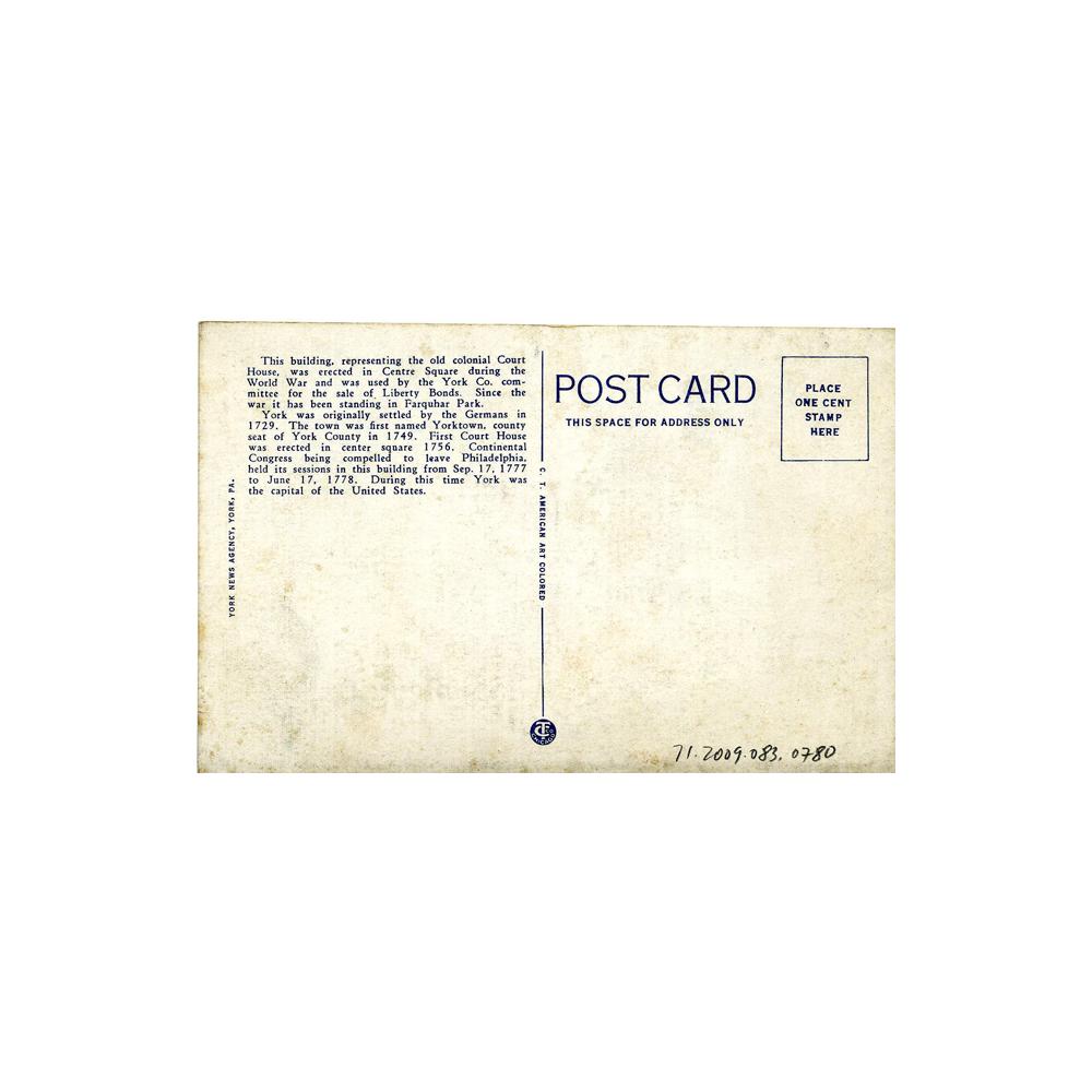 Image: Old Statehouse, Farquhar Park, York, Pa.