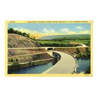 Image: Pennsylvania Turnpike Crossing Lincoln Highway in Bedford Narrows