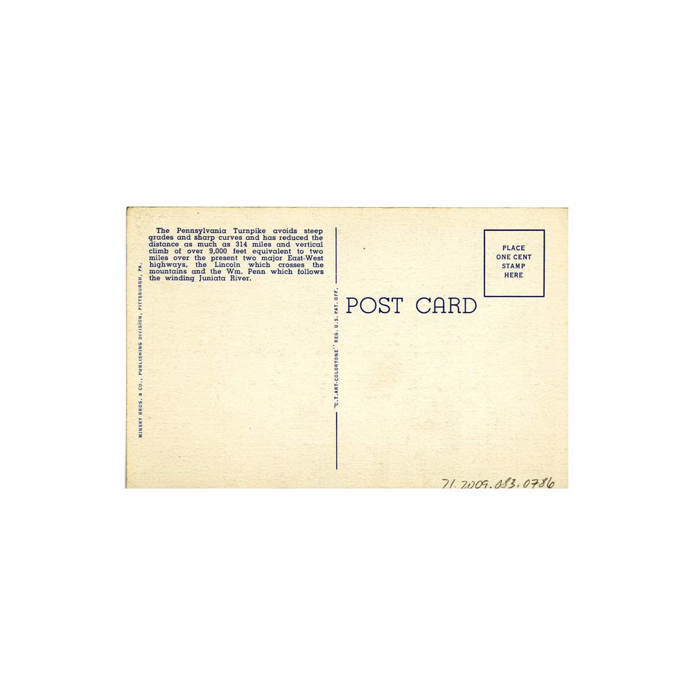 Image: Pennsylvania Turnpike Crossing Lincoln Highway in Bedford Narrows