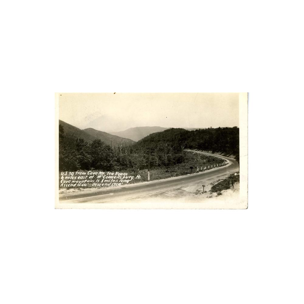 Image: U. S. 30 from Cove Mountain Tea Room