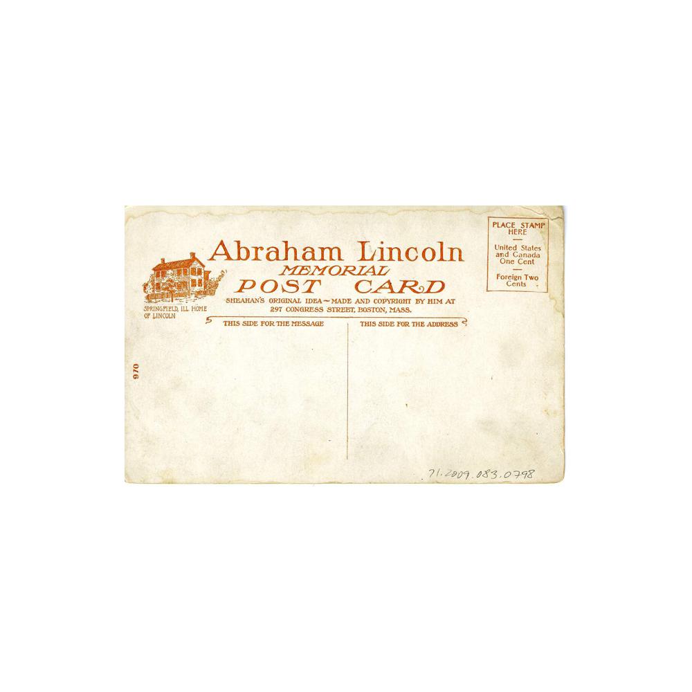 Image: Lincoln Memorial Postcard