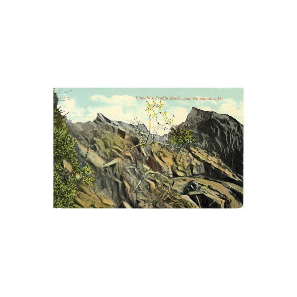 Image: Lincoln's Profile Rock, near Duncannon, Pa.