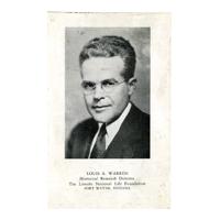 Image: Louis A. Warren, Historical Research Director