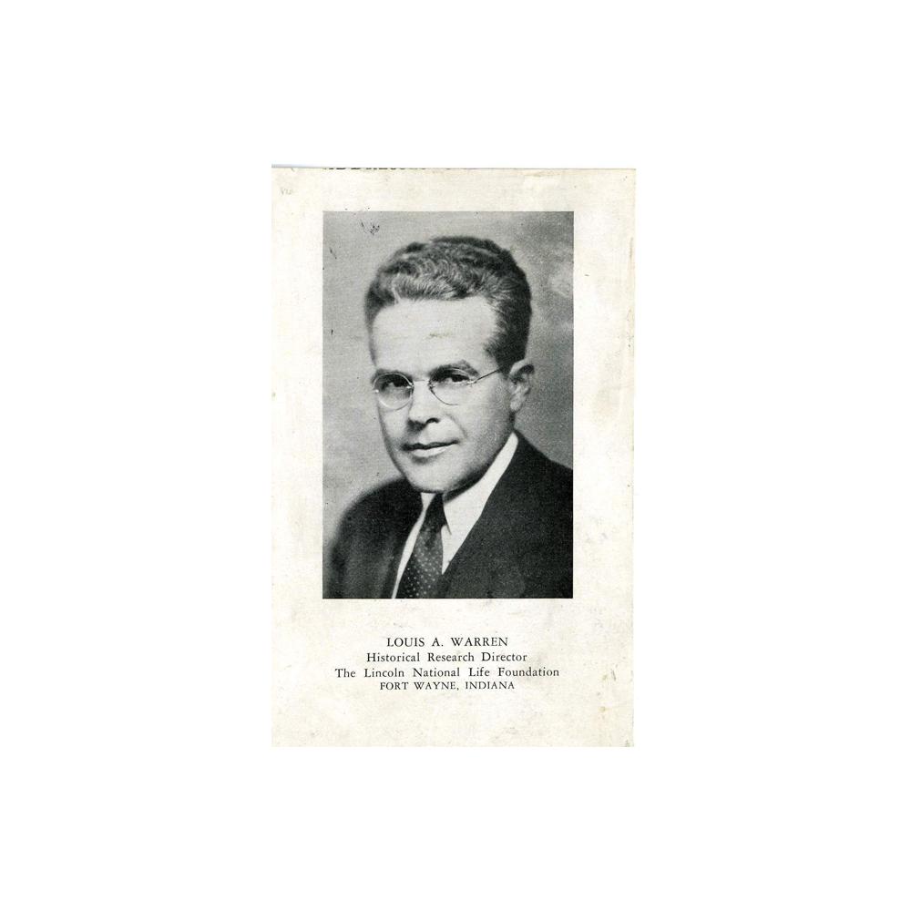 Image: Louis A. Warren, Historical Research Director
