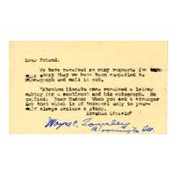 Image: Lincoln Anecdote