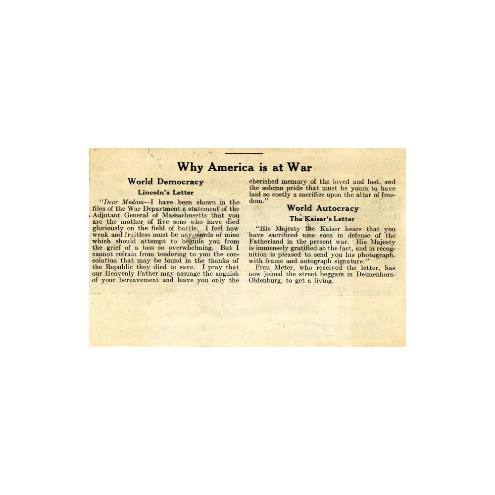 Image: Why Is America at War