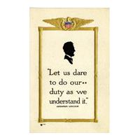 Image: "Let Us Dare to Do Our Duty..." Quotation